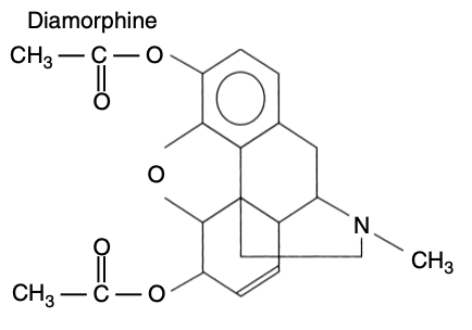 Diamorphine chemical structure